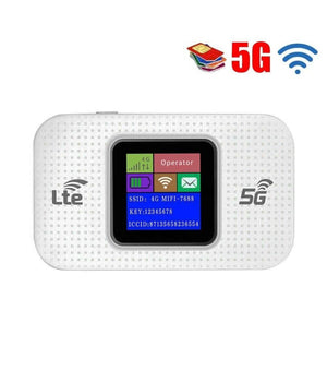 Modem Wifi Portatile 4g / 5g Router Mobile 150 Mbps Hotspot Con Display Led         