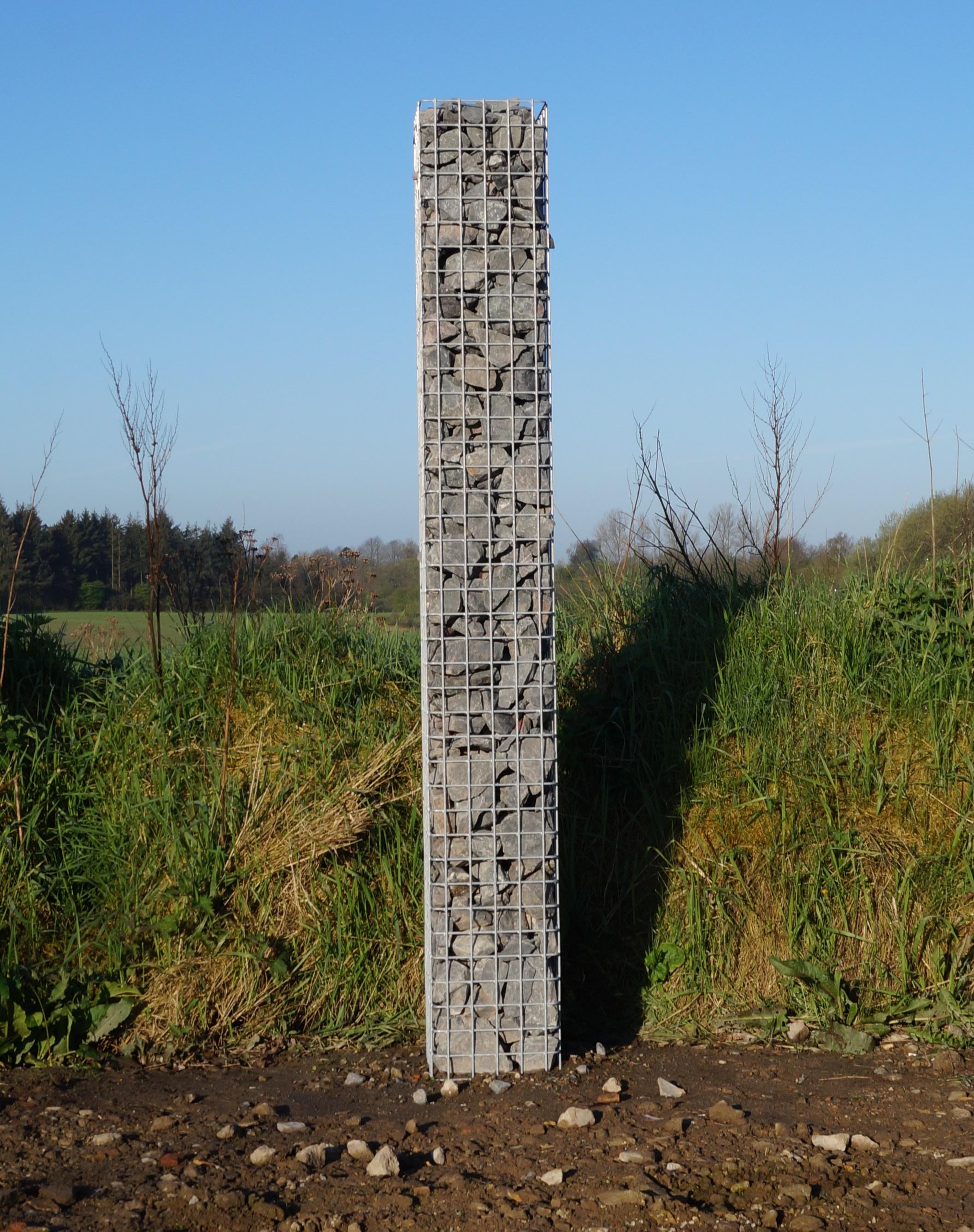 colonna 200 cm 27 x 27 cm MW 5 x 5 cm feuerzincato