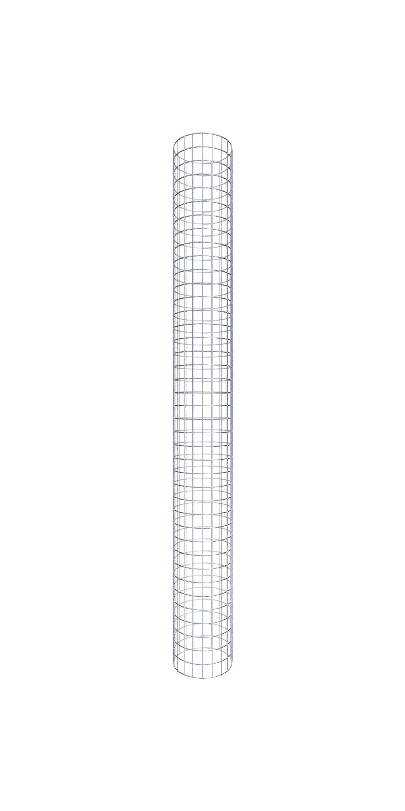 Colonna di gabbioni diametro 32 cm, maglia rotonda 5 x 5 cm - altezza: 200 cm