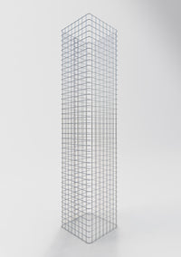 Colonna di gabbioni rettangolare 42  cm x 42  cm, 200 cm Altezza, maglia 5 cm x 5 cm