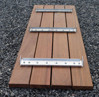 Panchina da giardino Teak 105 cm x 50 cm x 30 cm, dimensione maglia 5 x 5 cm,