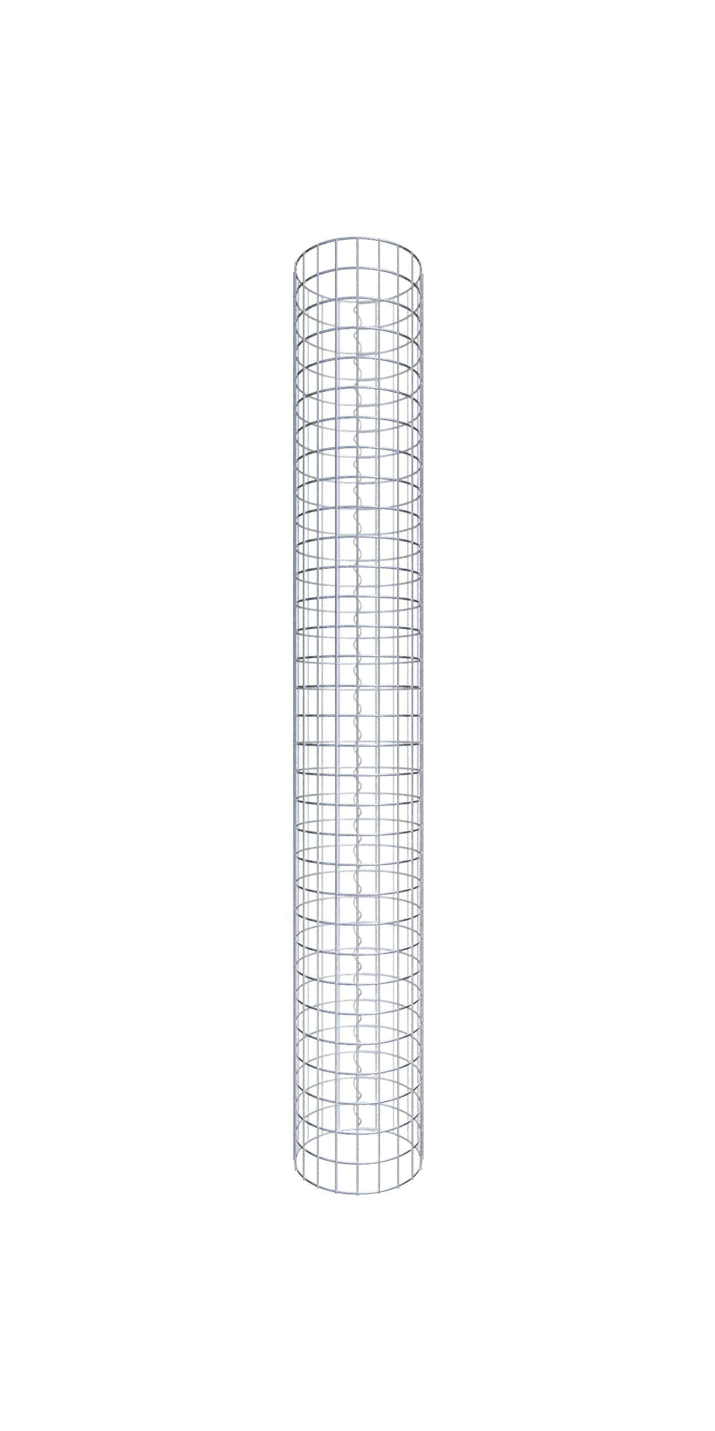 Colonna di gabbioni diametro 32 cm, maglia rotonda 5 x 5 cm - altezza: 160 cm