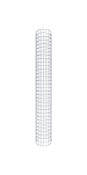 Colonna di gabbioni diametro 32 cm, maglia rotonda 5 x 5 cm - altezza: 160 cm