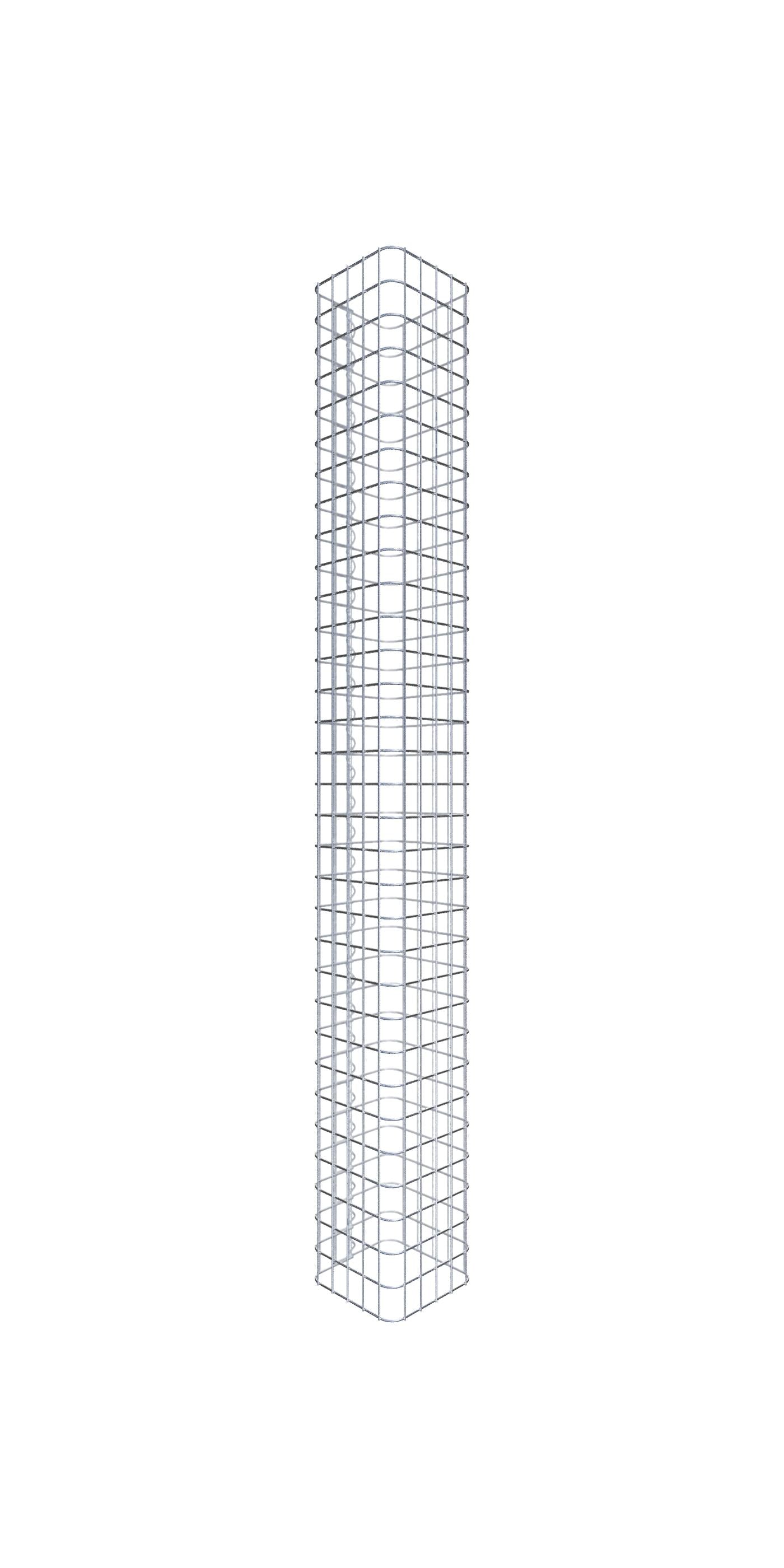 Colonna di gabbioni rettangolare 27  cm x 27  cm, 160 cm Altezza, maglia 5 cm x 5 cm