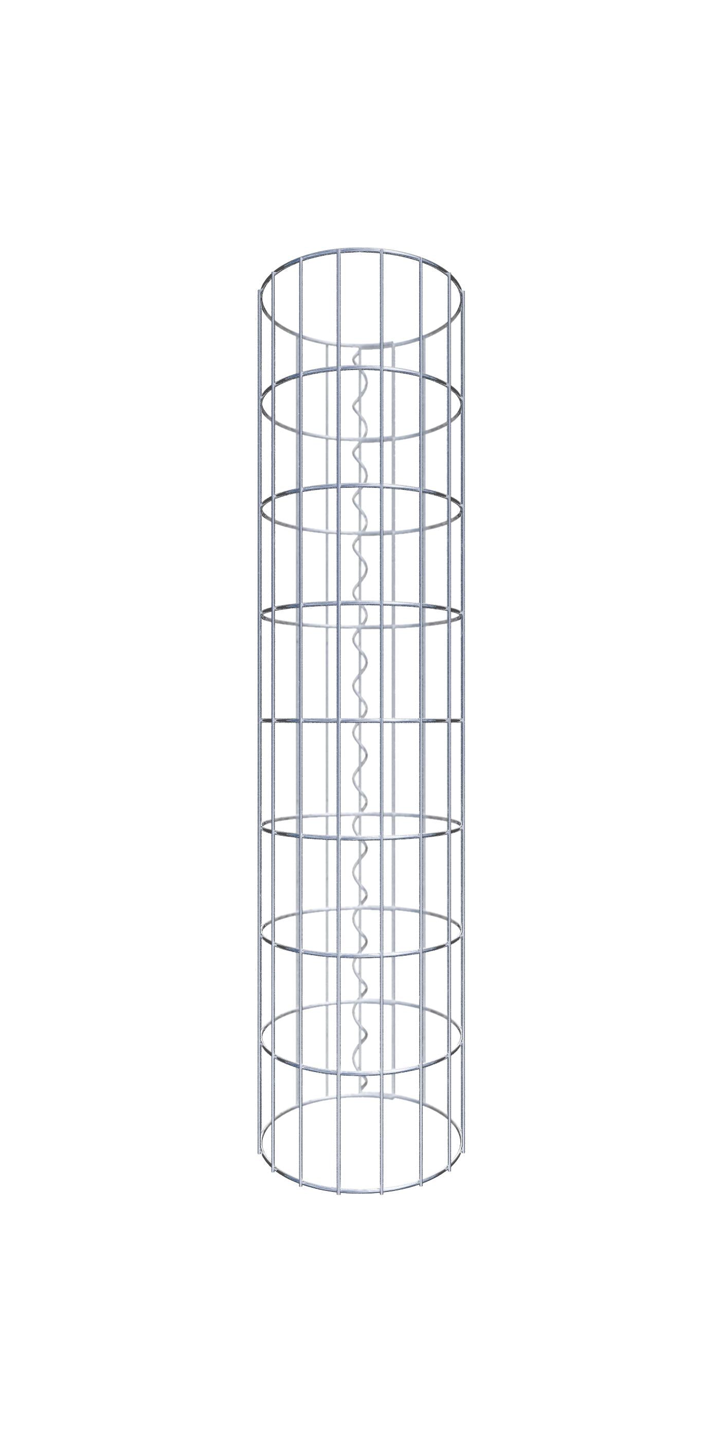 Colonna di gabbioni diametro 27 cm, maglia rotonda 5 x 10 cm - altezza: 80 cm