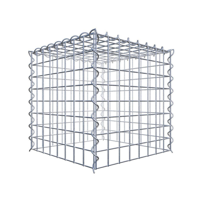 Gabbioni estendibili tipo 3 40 cm x 40 cm x 40 cm (L x A x P), dimensione maglia 5 cm x 5 cm, spirale