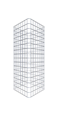 Colonna di gabbioni rettangolare 42 cm x 42 cm, 80 cm Altezza, maglia 5 cm x 5 cm