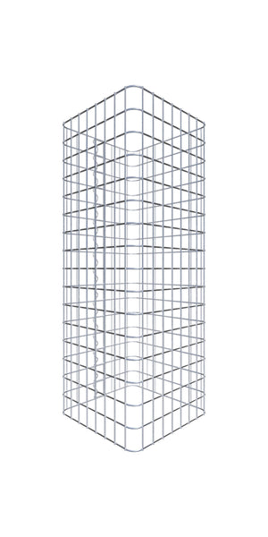 Colonna di gabbioni rettangolare 42 cm x 42 cm, 80 cm Altezza, maglia 5 cm x 5 cm