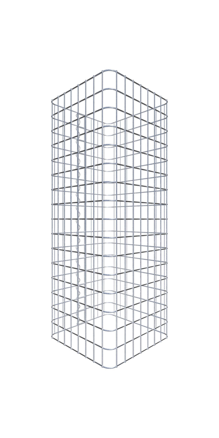 Colonna di gabbioni rettangolare 42 cm x 42 cm, 80 cm Altezza, maglia 5 cm x 5 cm