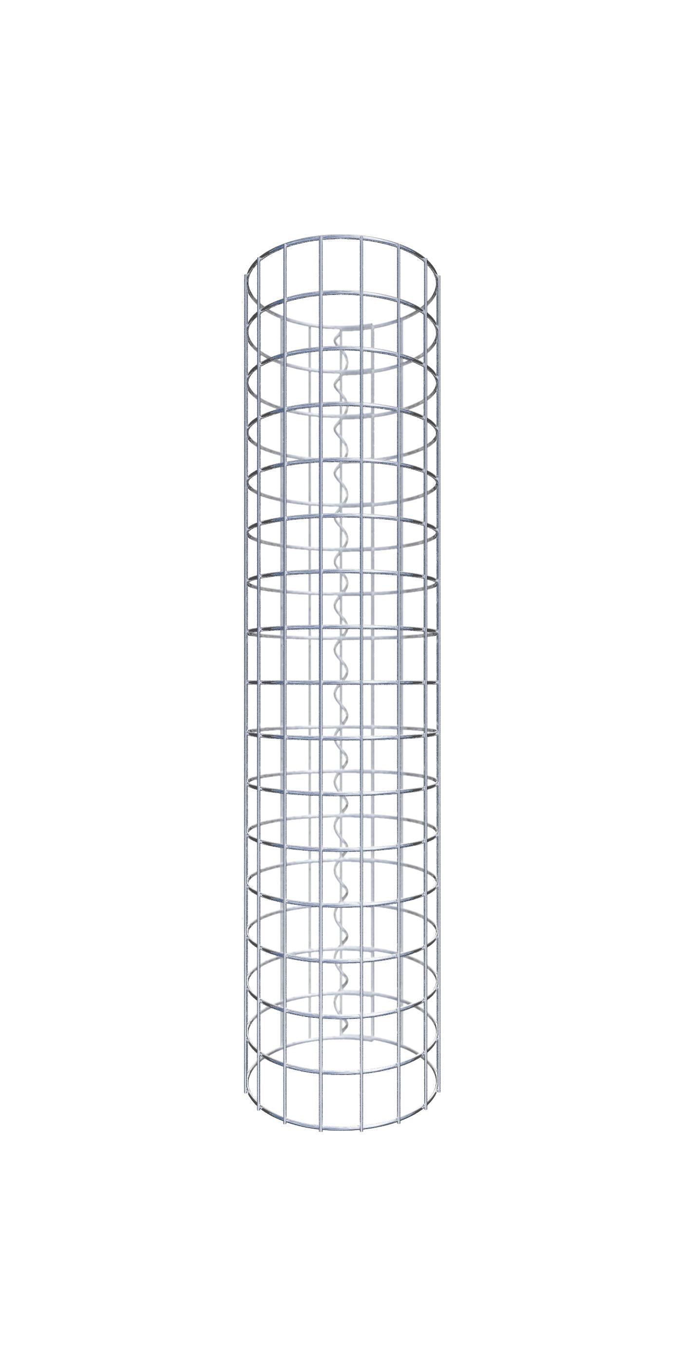 Colonna di gabbioni diametro 27 cm, maglia rotonda 5 x 5 cm - altezza: 80 cm