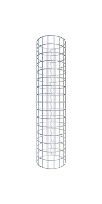 Colonna di gabbioni diametro 27 cm, maglia rotonda 5 x 5 cm - altezza: 80 cm