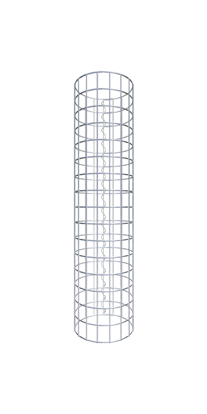 Colonna di gabbioni diametro 27 cm, maglia rotonda 5 x 5 cm - altezza: 80 cm