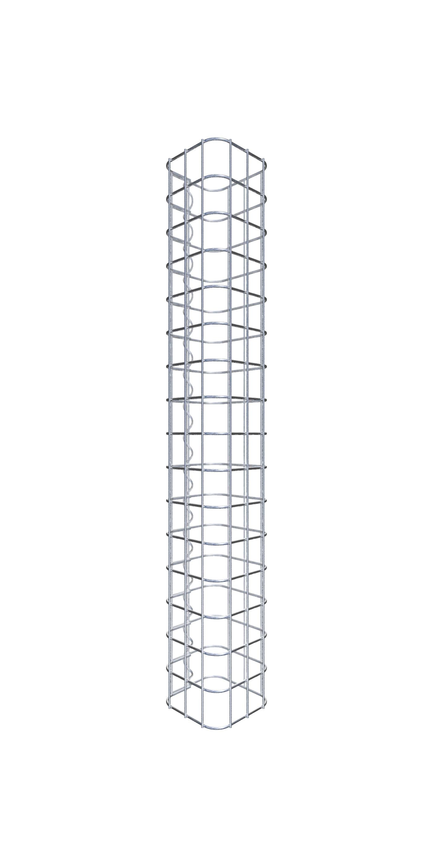 Colonna di gabbioni rettangolare 17 cm x 17 cm, 80 cm Altezza, maglia 5 cm x 5 cm