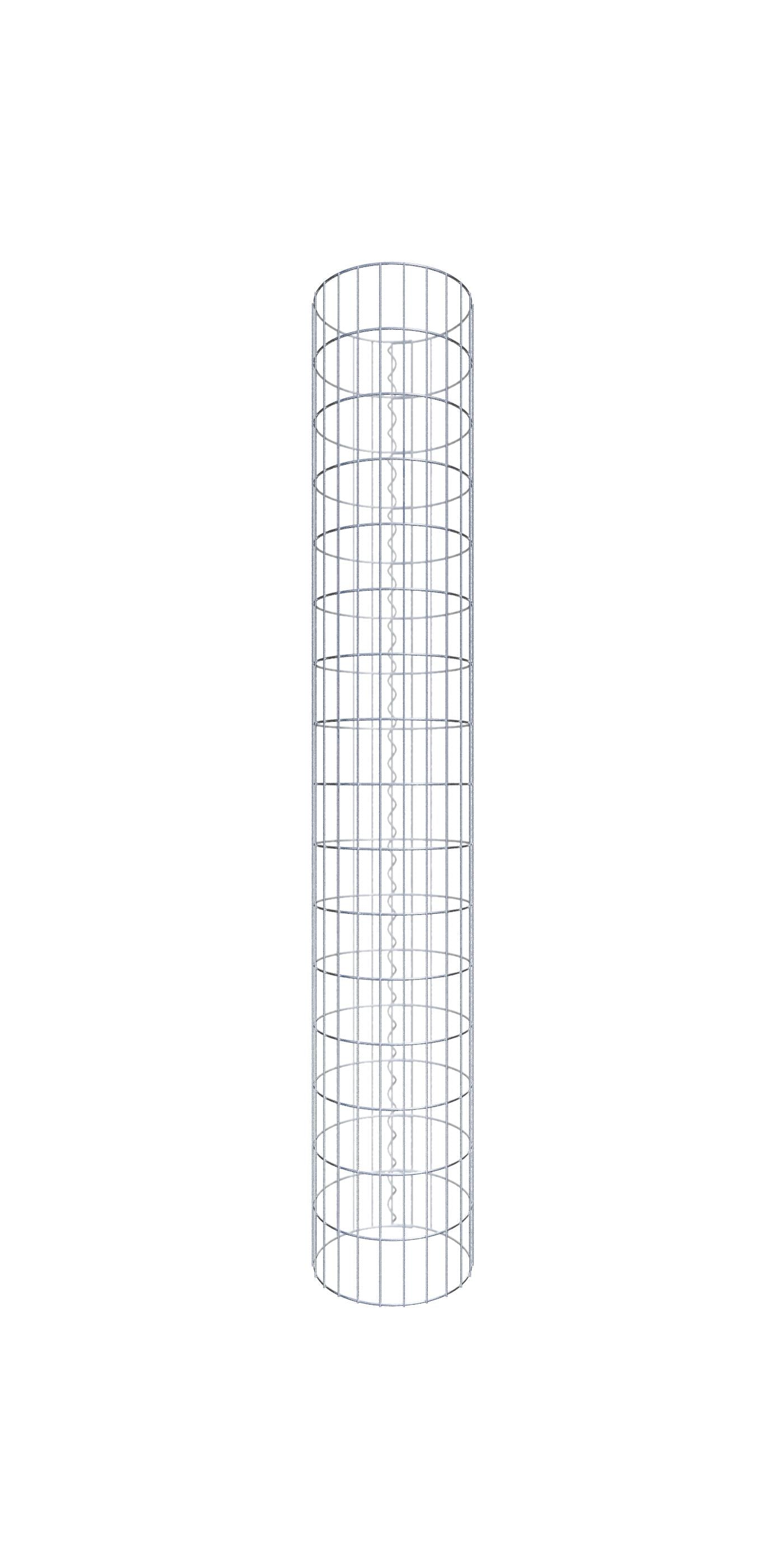 Colonna di gabbioni diametro 37 cm, maglia rotonda 5 x 10 cm - altezza: 160 cm