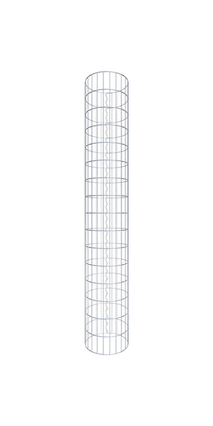 Colonna di gabbioni diametro 37 cm, maglia rotonda 5 x 10 cm - altezza: 160 cm