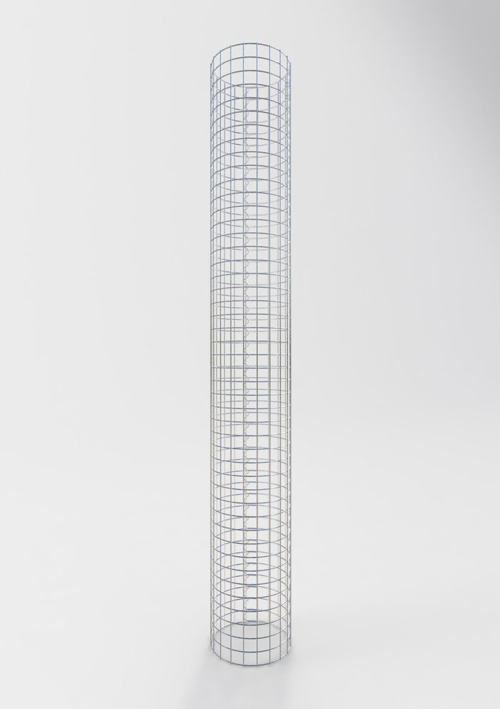 Colonna di gabbioni diametro 32 cm, maglia rotonda 5 x 5 cm - altezza: 230 cm