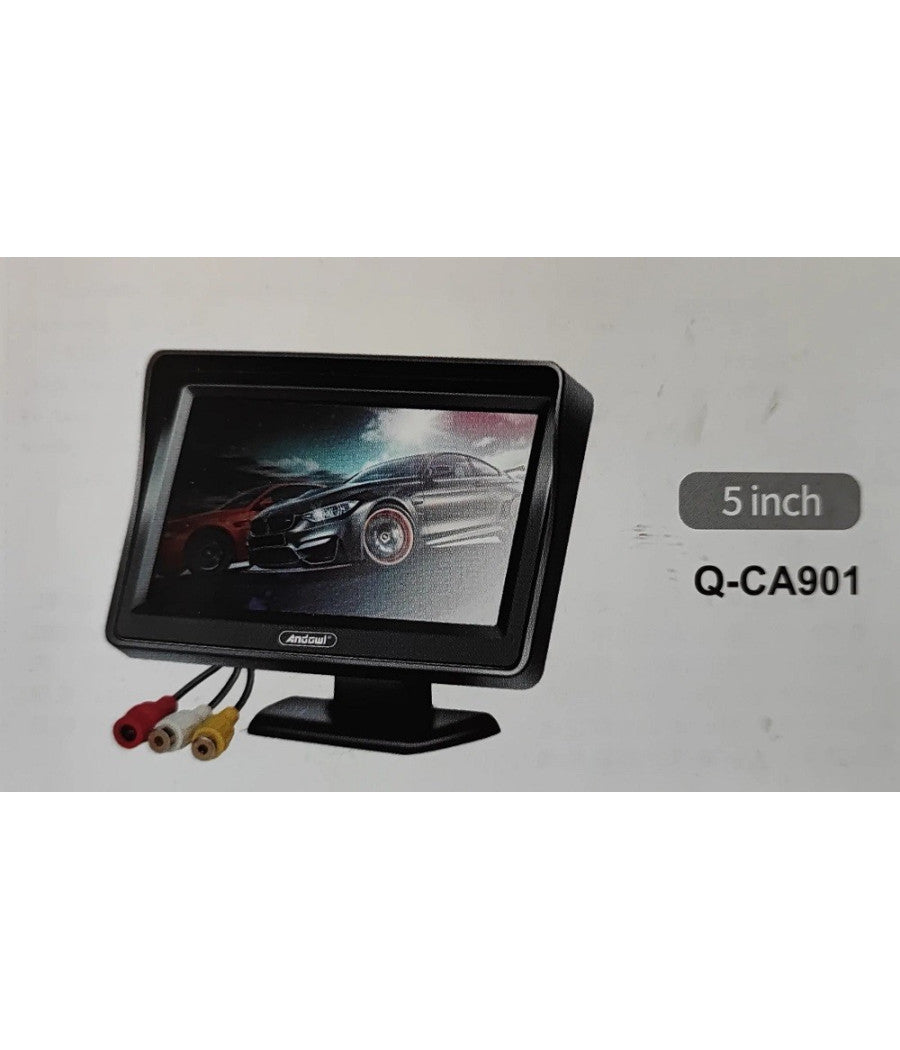 Monitor Per Auto Suv Camioncino Q-ca901 Da 5" Hd Av A Colori Tft-lcd Telecamera         