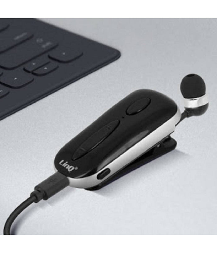 Mono Auricolare Stereo Bluetooth Con Clip-on Retrattile Associa 2 Cellulari K36         