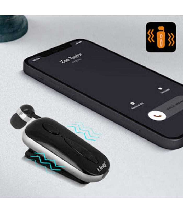 Mono Auricolare Stereo Bluetooth Con Clip-on Retrattile Associa 2 Cellulari K36         