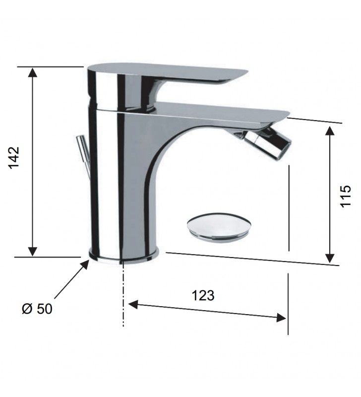 Rubinetto bidet - serie infinity cod 75529