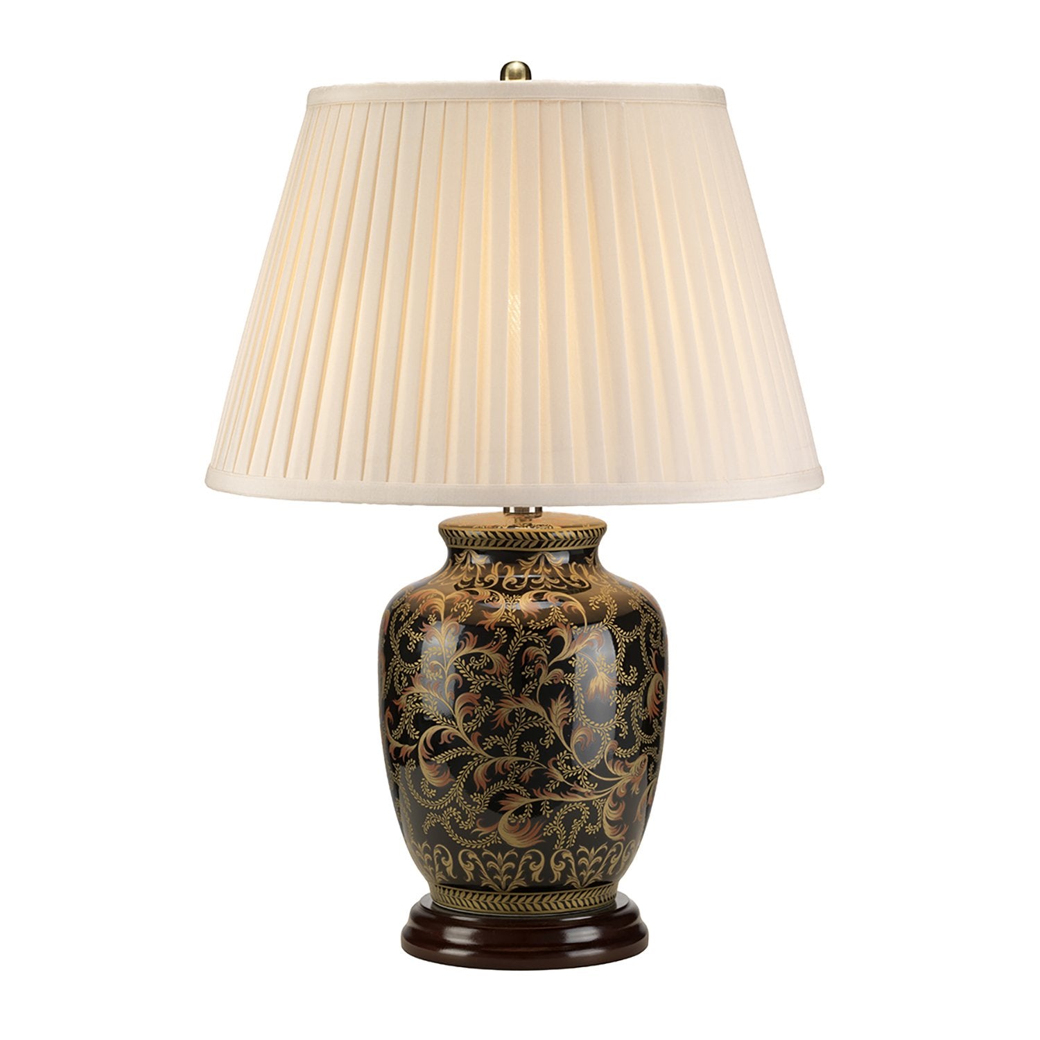 Lampada Da Scrivania Contemporanea Morris Porcellana Oro Nero Small 1 Luce E27