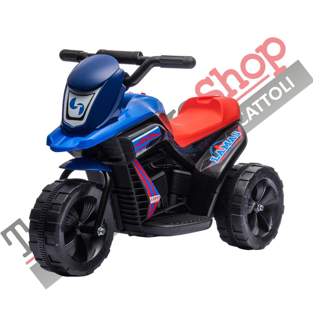 Moto Elettrica per Bambini Moto Poket 6V colore Blu