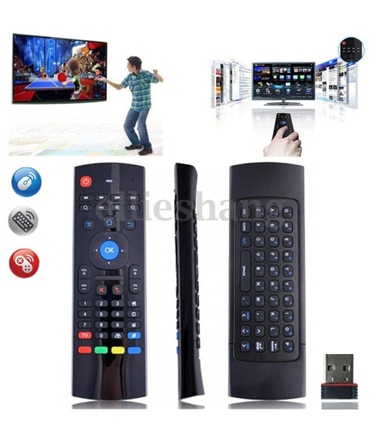 Mouse E Tastiera Telecomando Per Android Tv Box Mx 3 U5e7 2.4ghz Senza Fili         