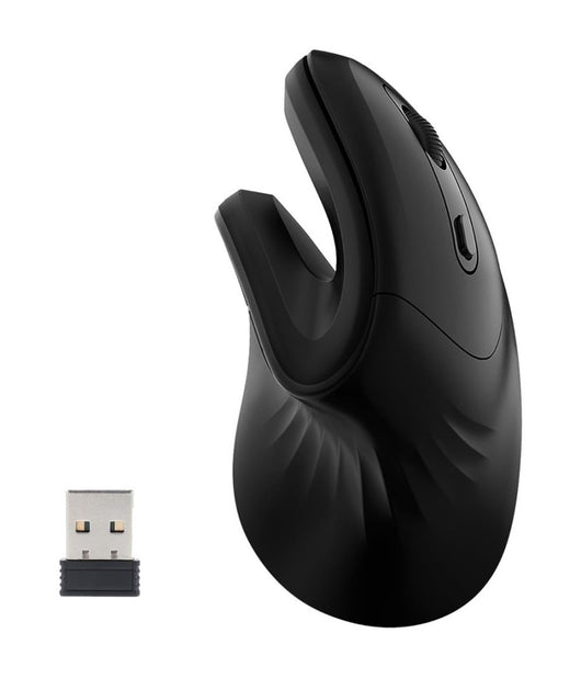 Mouse Verticale Per Mano Destra Da Gioco Ergonomico Polso Ottico Per Pc Nero         