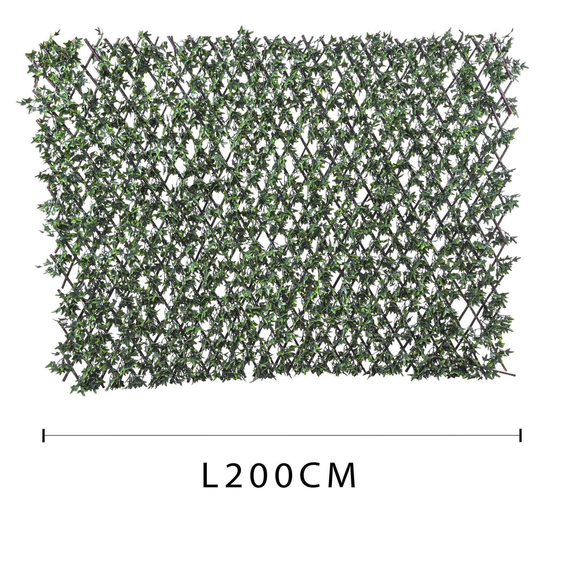 Foglie Artificiali Edera Estensibile Larghezza 100 cm