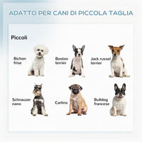 Recinto per Cani Pieghevole 82x82x60 cm in Metallo Grigio