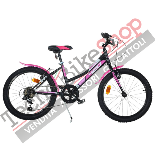 Bicicletta Bambina Aurelia MTB 420 Sport Dino Bikes - 20 pollici 6 Velocità colore Nero