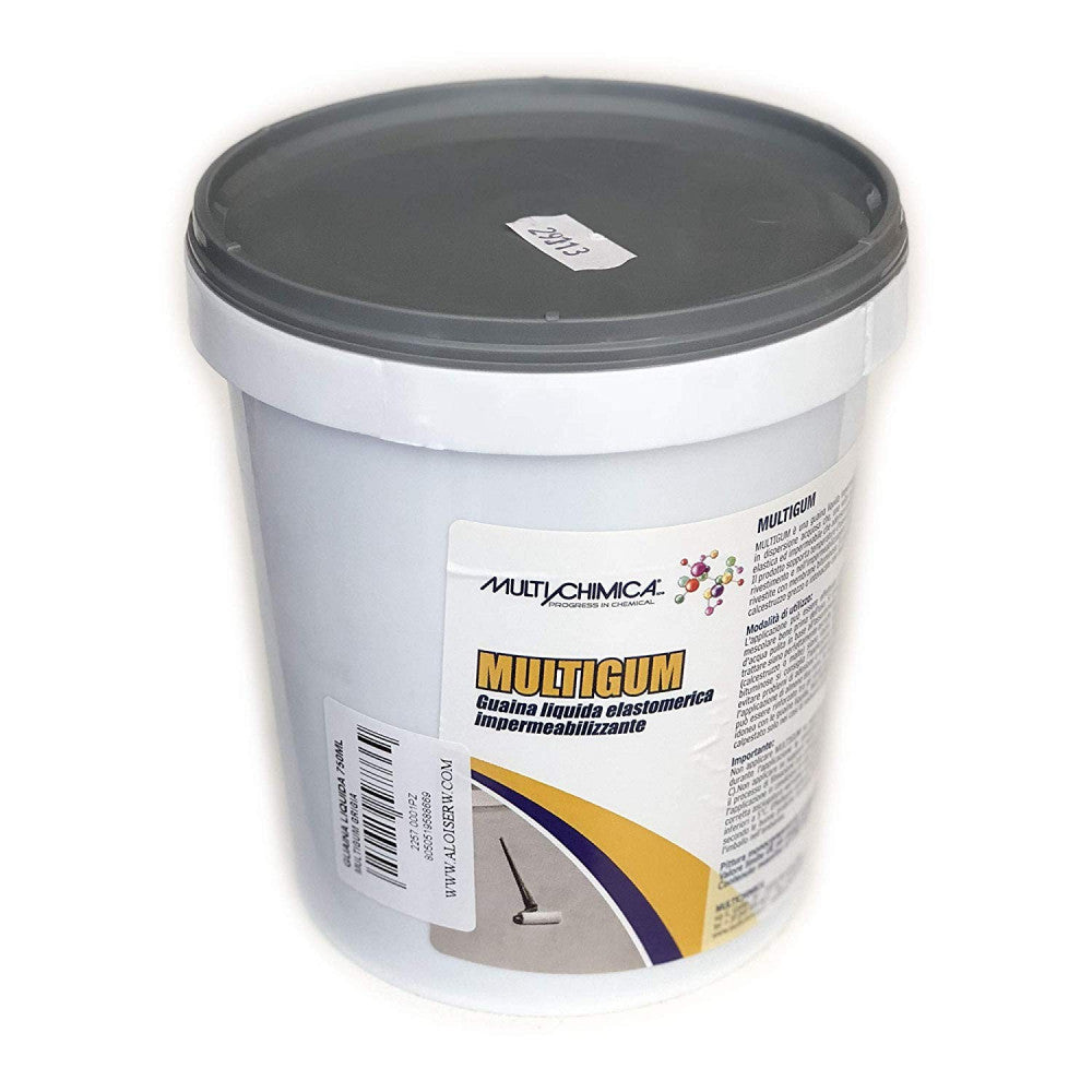 Multichimica multigum 750ml / 1,1kg netto guaina liquida elastomerica impermeabilizzante, formato da 750ml, colori