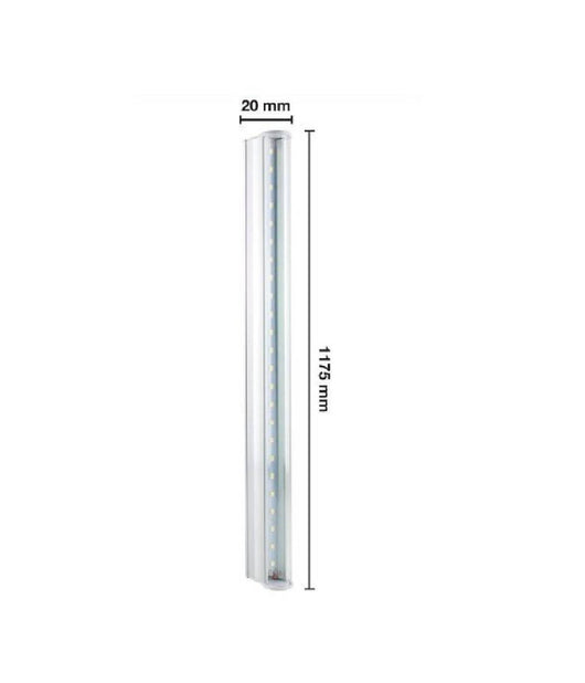 Tubo Neon Led T5 21 Watt Plafoniera 120cm Luce Caldo Freddo Naturale  -bianco Caldo      -