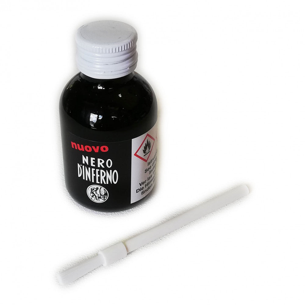 Nero d'inferno 50ml di tintura nera per pelli