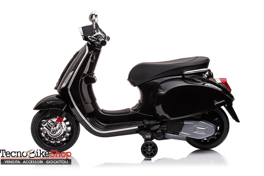 Moto Scooter Elettrico per Bambini Piaggio Vespa Sprint 12V colore Nero