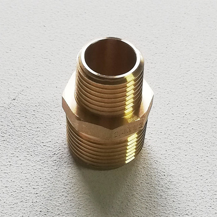 Niples nipplo doppia vite ridotta mm in ottone 11/2 x 1