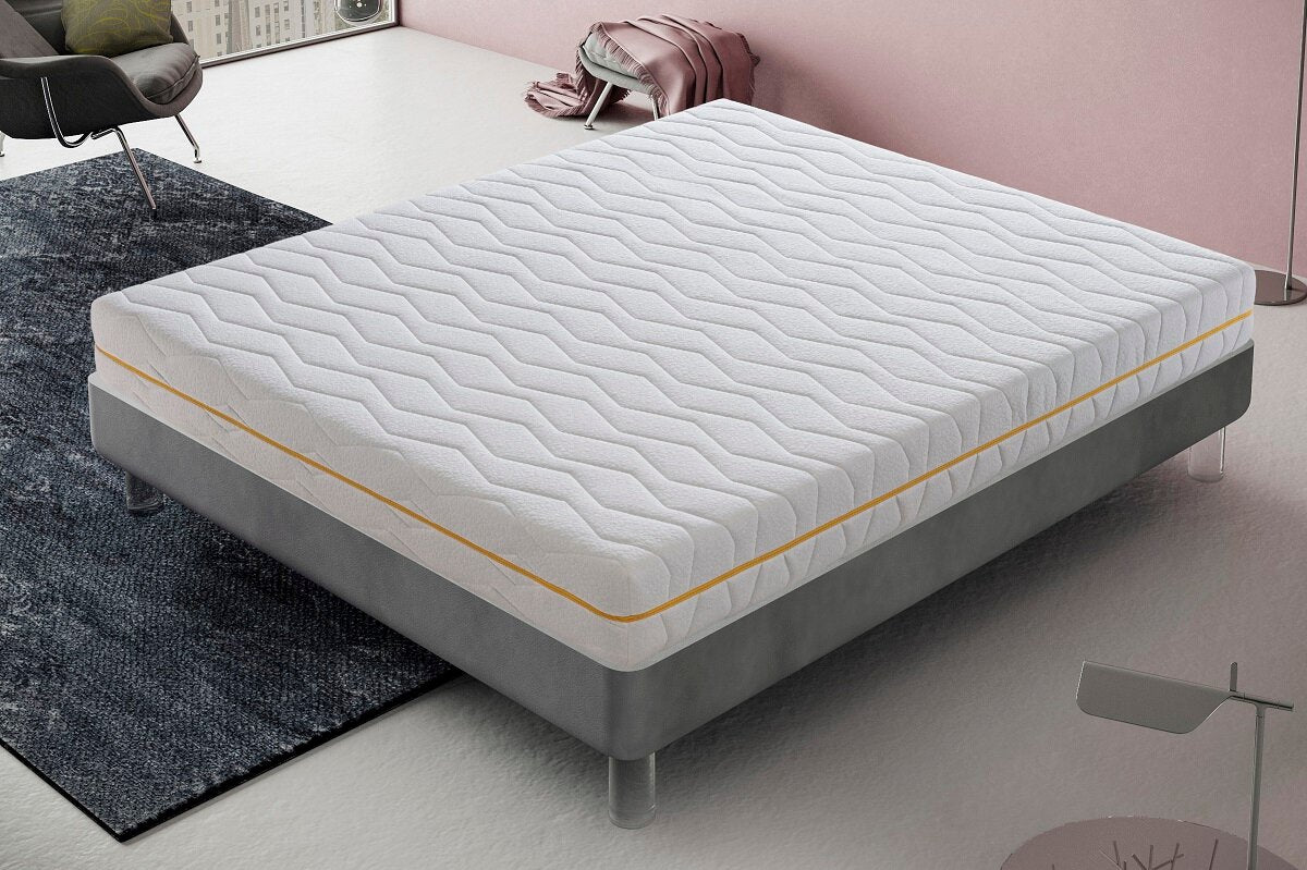 Materasso 160x200 Memory Foam - Alto 20 cm - Sfoderabile - Rigidità H3 - Memory Massaggiante