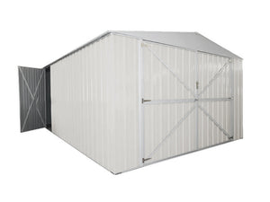 Box garage auto lamiera capanno in Acciaio Zincato 360x600cm x h2.32m - 346KG - 21,6mq - BIANCO