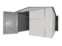 Box garage auto lamiera capanno in Acciaio Zincato 360x600cm x h2.32m - 346KG - 21,6mq - BIANCO