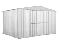 Box attrezzi giardino in Acciaio Zincato 360x260cm x h2.12m - 130KG - 9,36mq - BIANCO