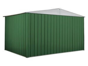 Box in Acciaio Zincato garage deposito attrezzi 360x260cm x h2.12m - 130KG - 9,36mq - VERDE