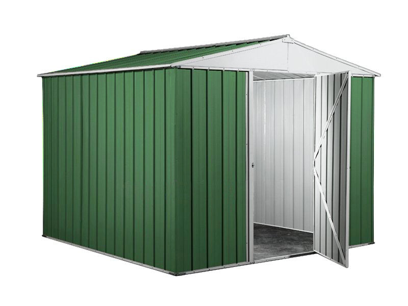 Box porta attrezzi casetta in Acciaio Zincato 276x260cm x h2.12m - 110KG - 7,2mq - VERDE