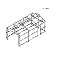 Box in lamiera garage auto con saracinesca in Acciaio Zincato 360x610cm x h3,15m - 470KG - 21,96 mq - BEIGE