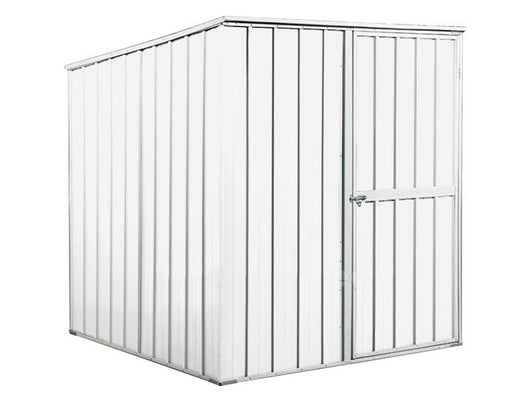 Box lamiera attrezzi casetta giardino in Acciaio Zincato 175x185cm x h1.92m - 70KG - 2,92mq - BIANCO