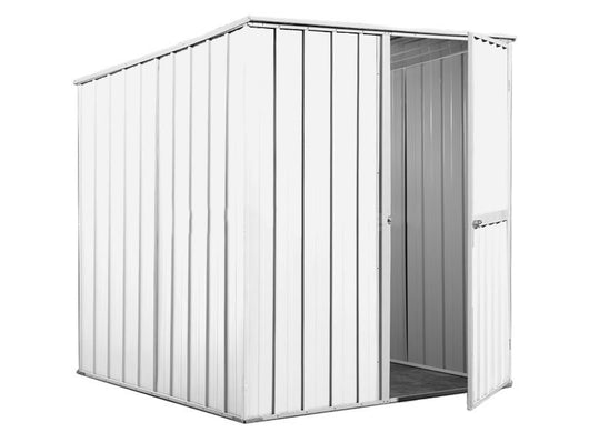 Box lamiera attrezzi casetta giardino in Acciaio Zincato 175x185cm x h1.92m - 70KG - 2,92mq - BIANCO