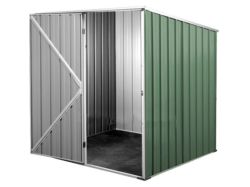 Box in Acciaio Zincato casetta attrezzi da giardino 175x185cm x h1.92m - 70KG - 2,92mq - VERDE