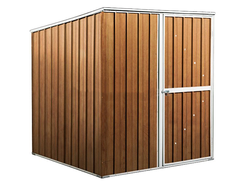 Box lamiera deposito attrezzi in Acciaio Zincato 175x185cm x h1.92m - 70KG - 2,92mq - LEGNO