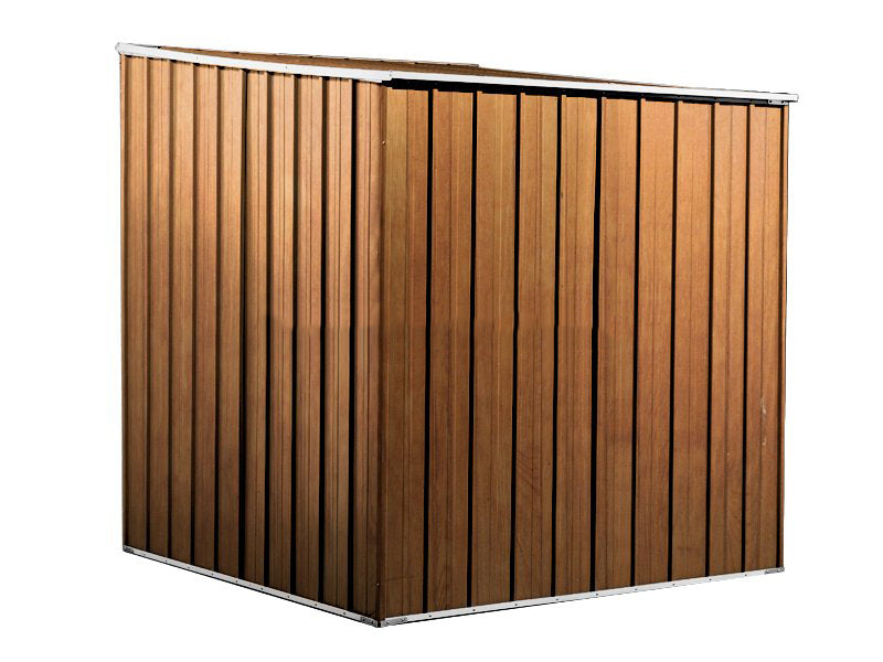 Box lamiera deposito attrezzi in Acciaio Zincato 175x185cm x h1.92m - 70KG - 2,92mq - LEGNO