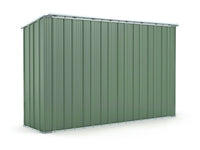 Box in Acciaio Zincato casetta attrezzi giardino 307x100cm x h1.92m - 75KG - 3.07mq - VERDE