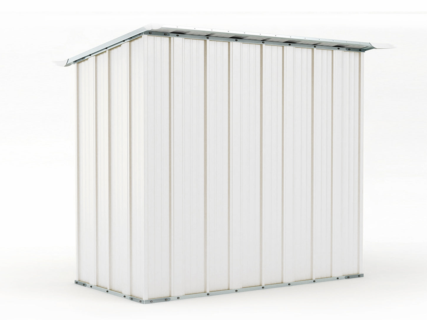 Box in acciaio casetta da giardino capanno 174x100cm x h 182cm - 43kg - 1,74mq - BIANCO